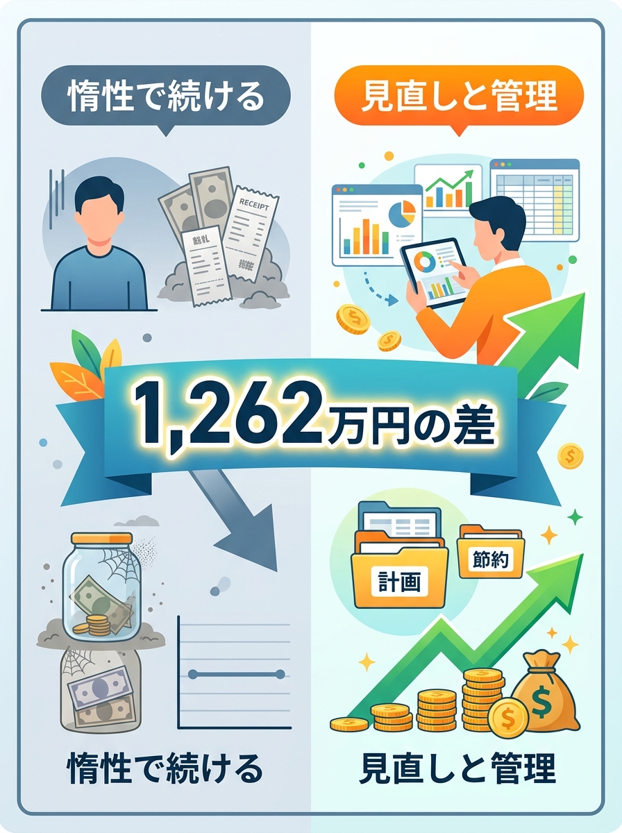 保険の見直しで、老後の資産が1,200万円変わる話