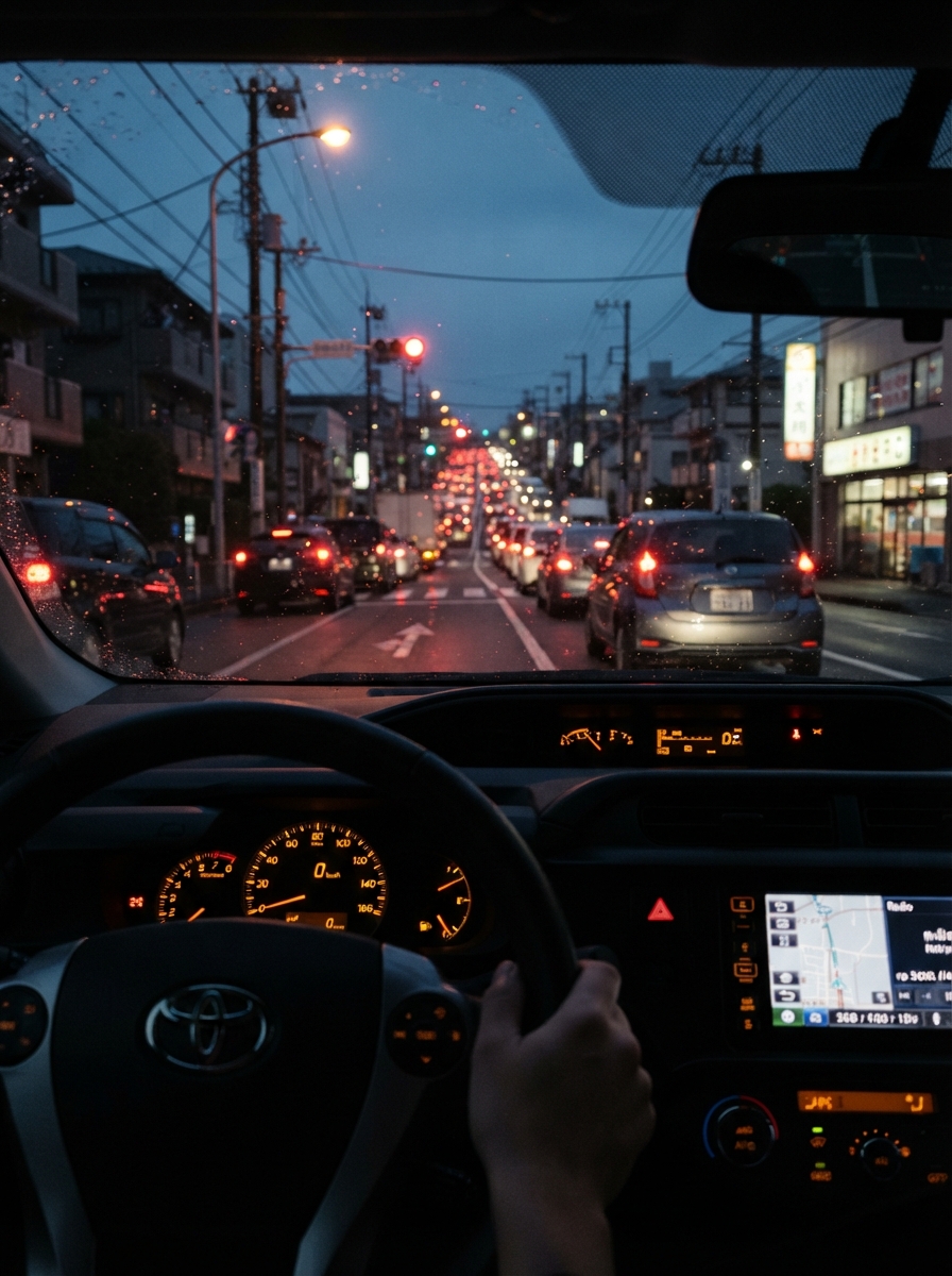 仕事のかったるさは通勤時間のせいかと思って車通勤を試した。結局、経済の知恵（ケチ）で電車に戻った話